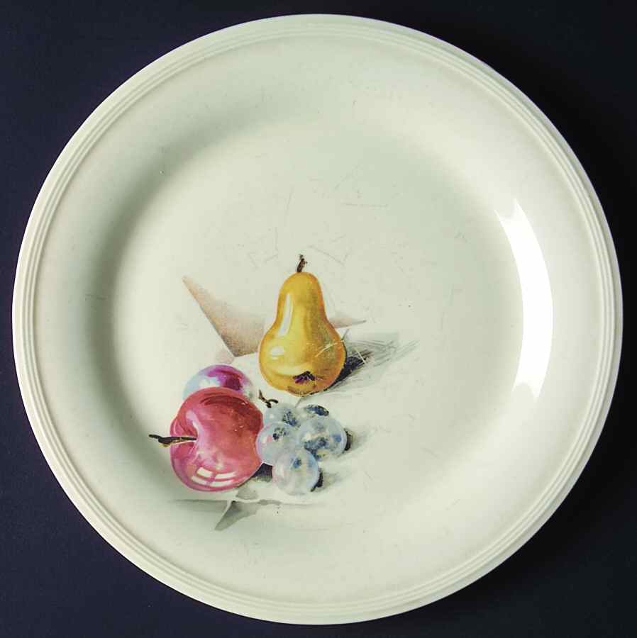Fruits (No Inner Verge) Luncheon Plate by Edwin Knowles-1