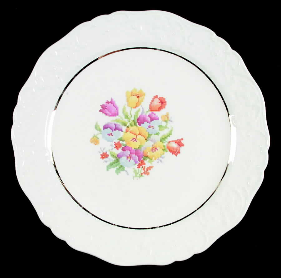 KNO658 Dinner Plate by Edwin Knowles-1