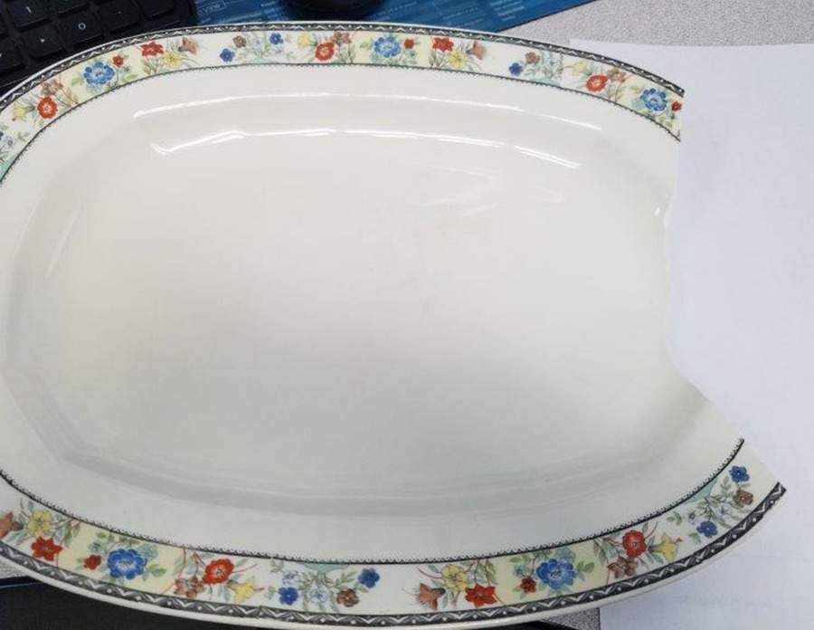 KNO677 12" Oval Serving Platter by Edwin Knowles-1