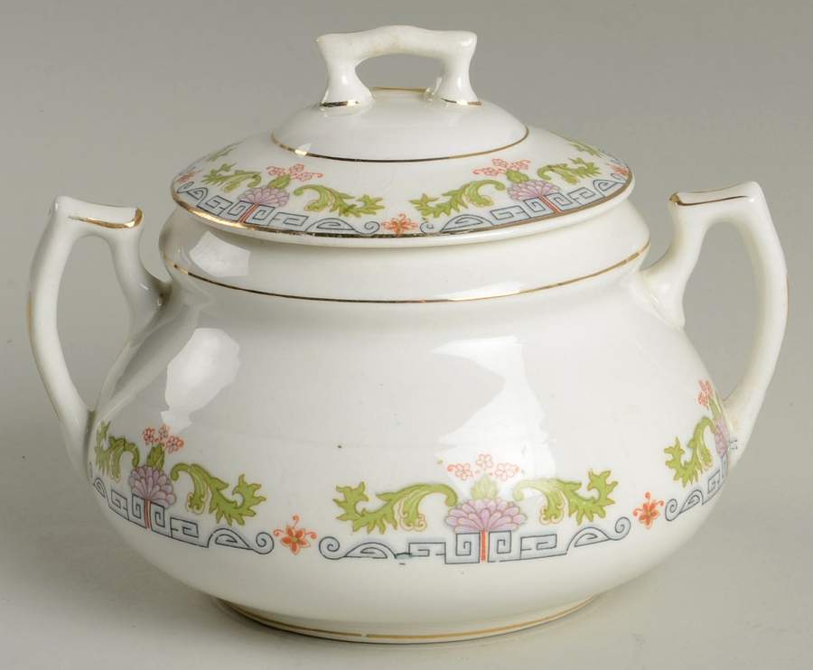 Westover Sugar Bowl & Lid by Edwin Knowles-1