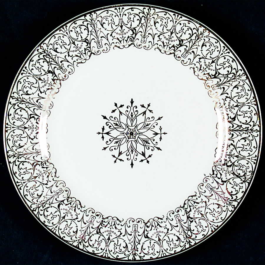 Golden Lace Bread & Butter Plate by Edwin Knowles-1