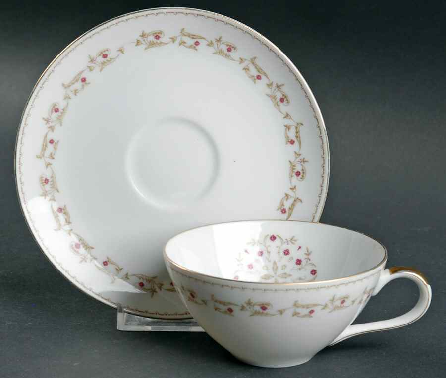 Covington Flat Cup & Saucer Set by Kyoto-1