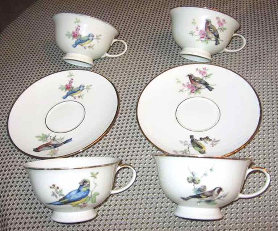 JKW49 Footed Cup & Saucer Set by JKW Bavaria-1