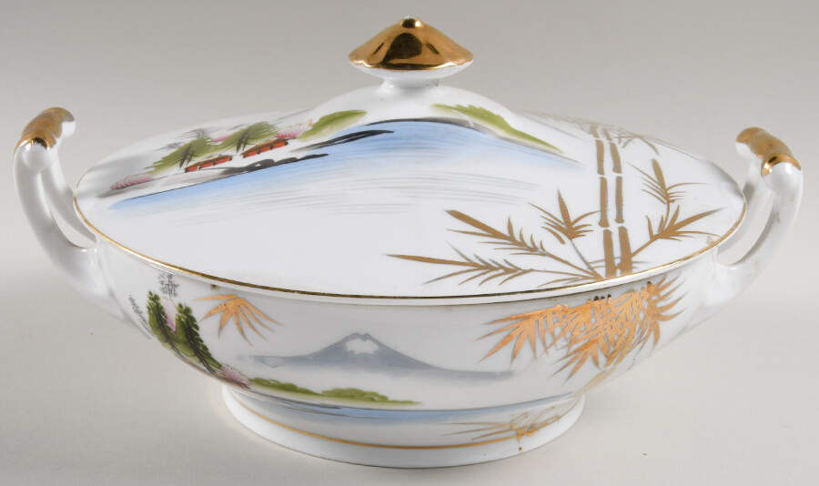 KUT134 Round Covered Vegetable by Kutani-1