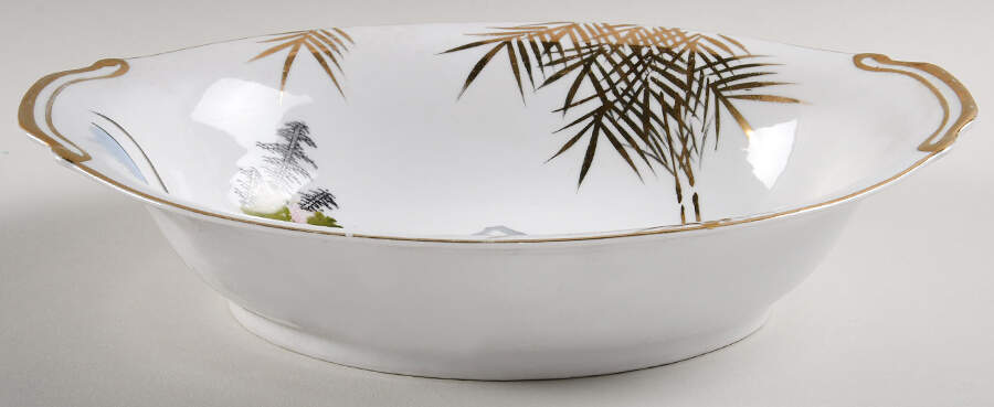 KUT134 11" Oval Vegetable Bowl by Kutani-1
