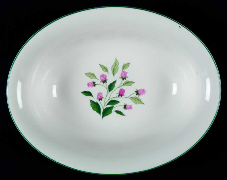 KNO714 9" Oval Vegetable Bowl by Edwin Knowles-1