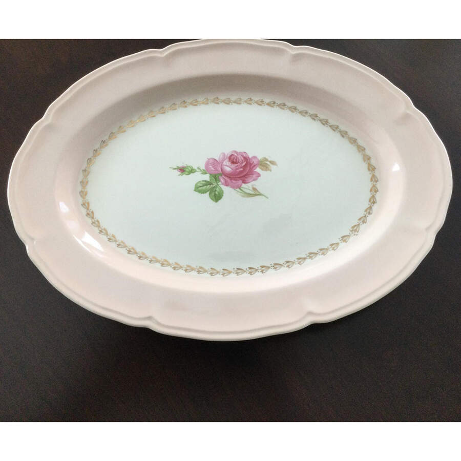 KNO723 12" Oval Serving Platter by Edwin Knowles-1