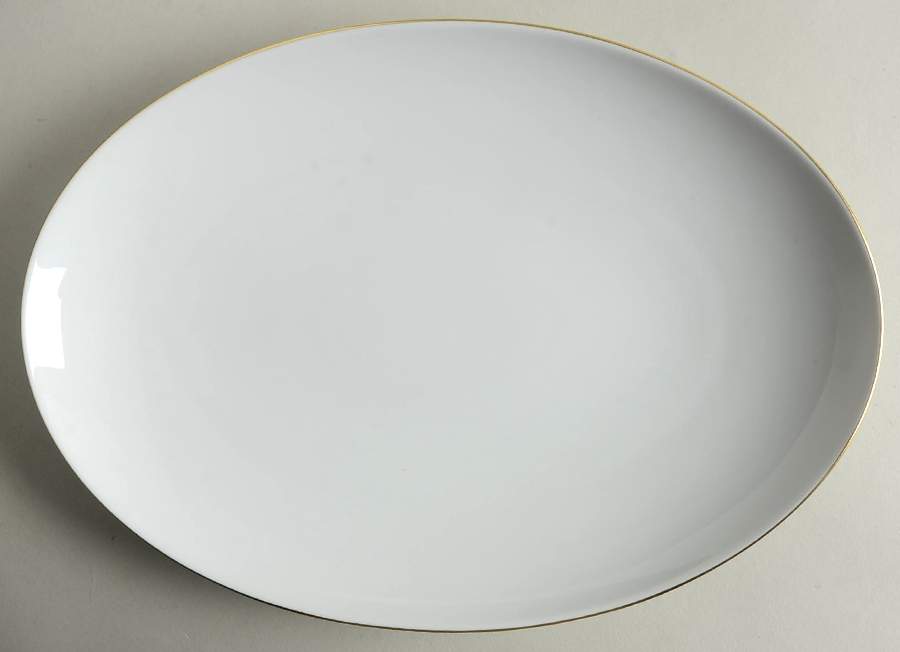 Decor 05 (Urbino) 13" Oval Serving Platter by KPM-1