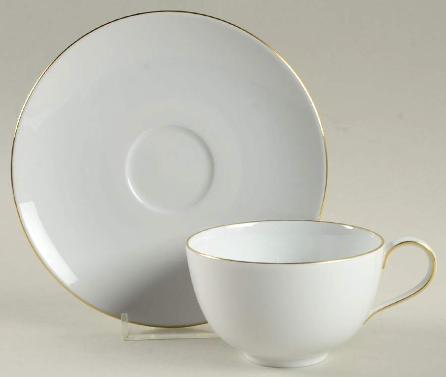 Decor 05 (Urbino) Flat Cup & Saucer Set by KPM-1