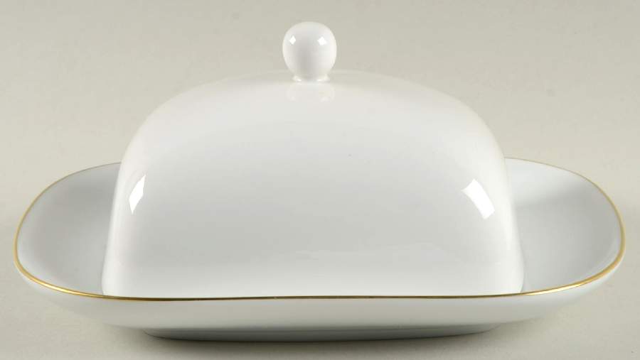 Decor 05 (Urbino) Rectangular Covered Butter by KPM-1