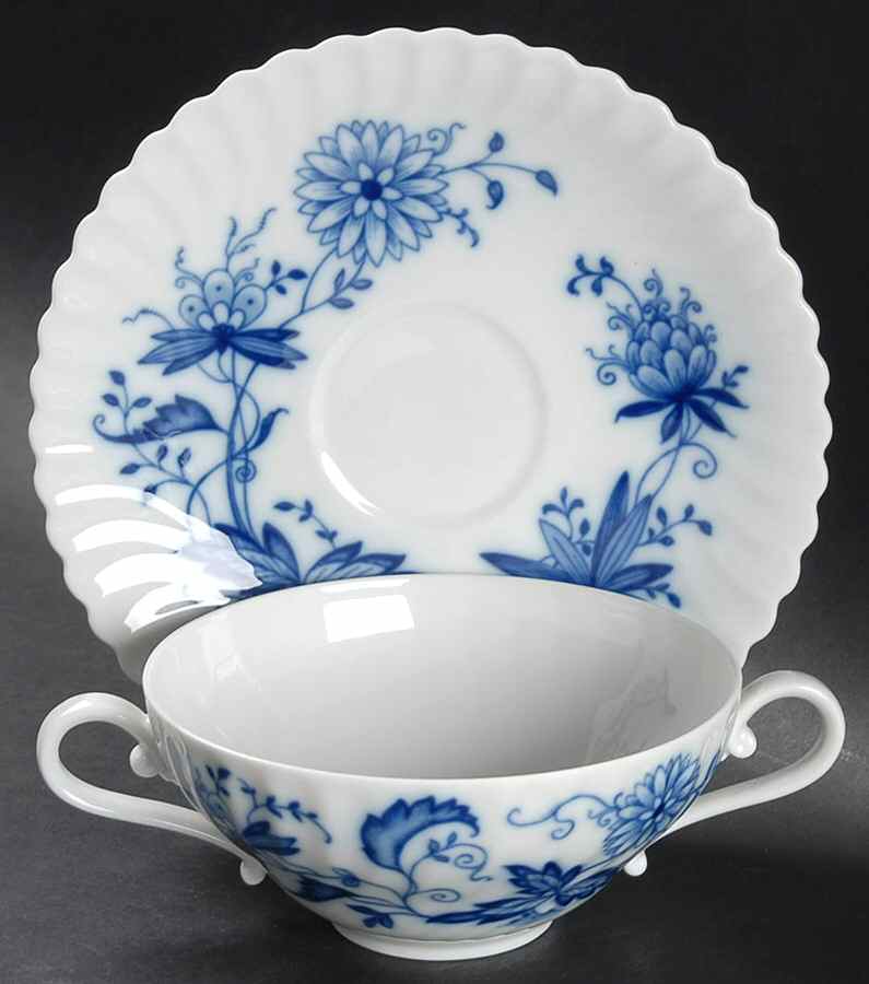 KAI29 Flat Cream Soup Bowl & Saucer Set by Kaiser-1