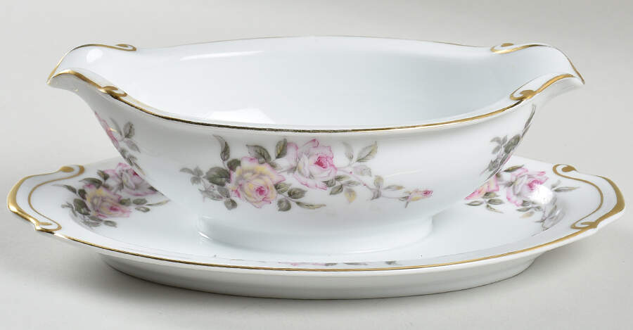 Rosehill Gravy Boat with Attached Underplate by Kyoto-1