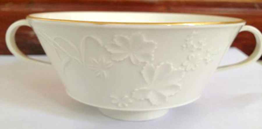 KPM159 Footed Cream Soup Bowl by KPM-1
