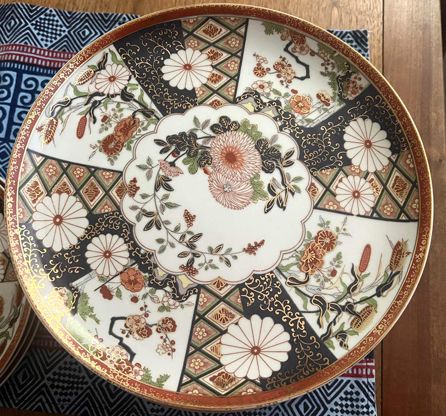 KUT169 Salad Plate by Kutani-1