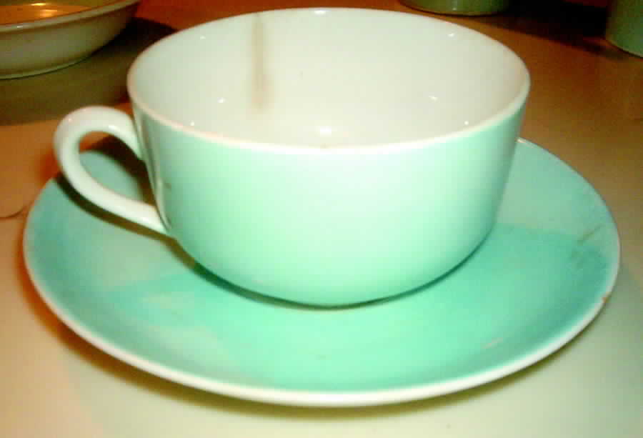 KTK99 Flat Cup & Saucer Set by Knowles, Taylor & Knowles-1