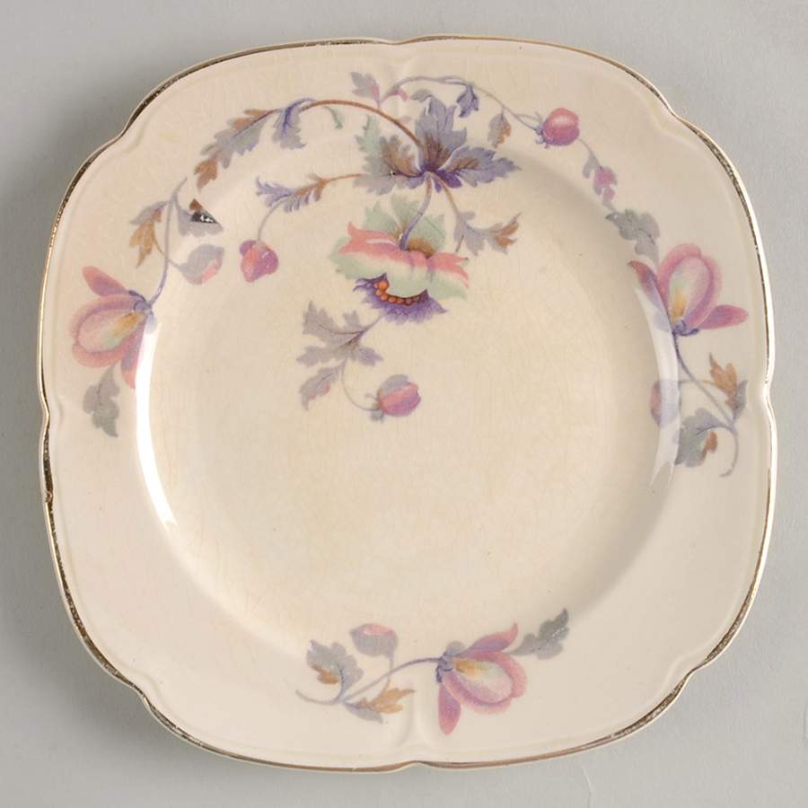 72-E1 Square Bread & Butter Plate by Edwin Knowles-1