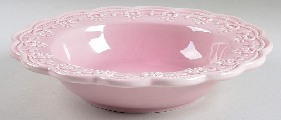 Victoria Lace (Pink) 9" Soup/Pasta Bowl by Kennex Group (China)-1