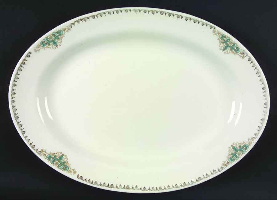 KNO830 16" Oval Serving Platter by Edwin Knowles-1