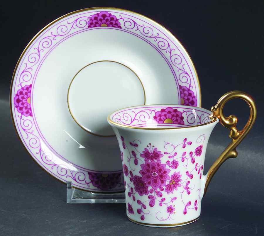 Petersburg Flat Demitasse Cup & Saucer Set by Kaiser-1