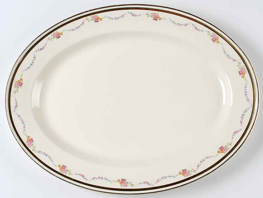 KNO841 15" Oval Serving Platter by Edwin Knowles-1