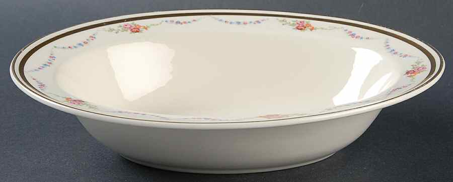 KNO841 9" Oval Vegetable Bowl by Edwin Knowles-1