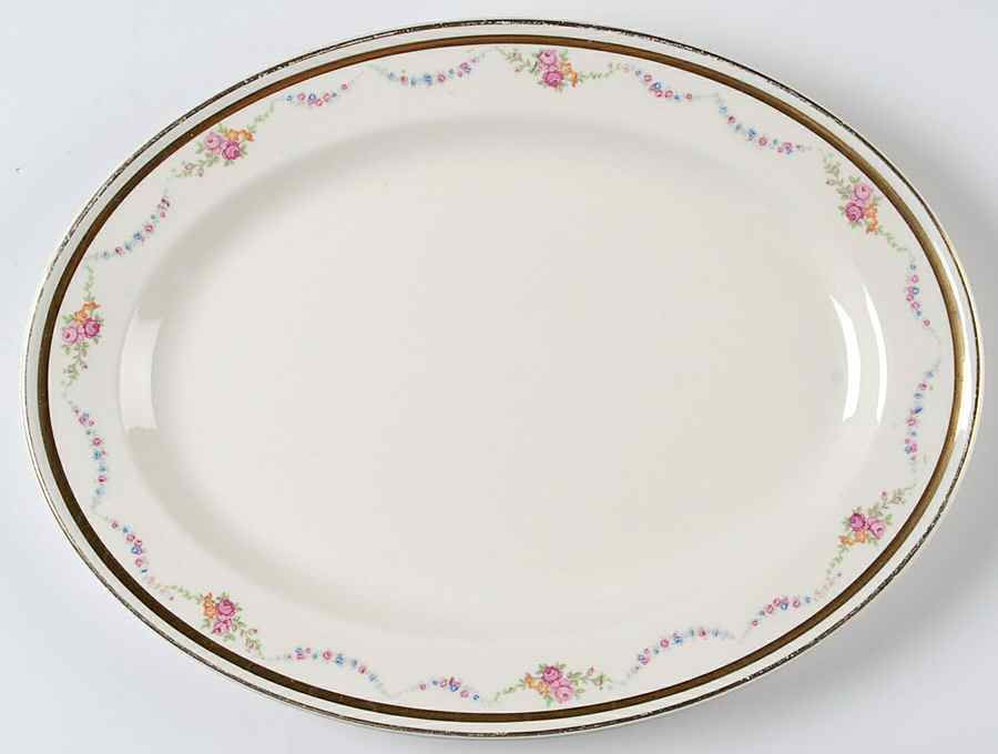 KNO841 11" Oval Serving Platter by Edwin Knowles-1