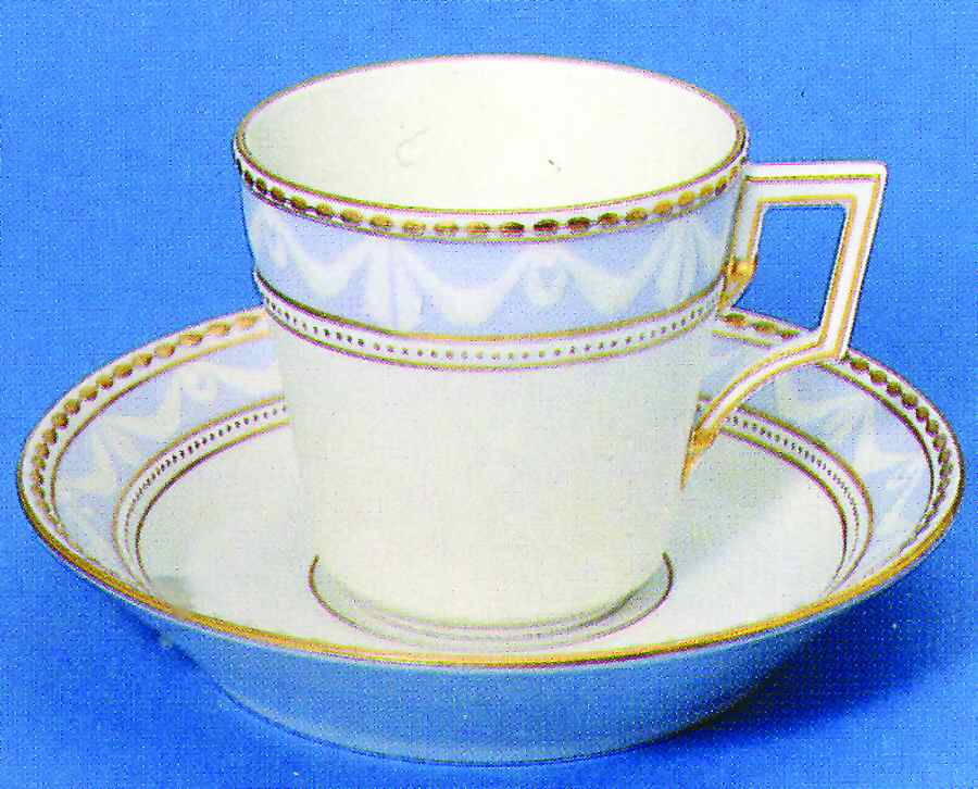 Decor 30 Flat Cup & Saucer Set by KPM-1