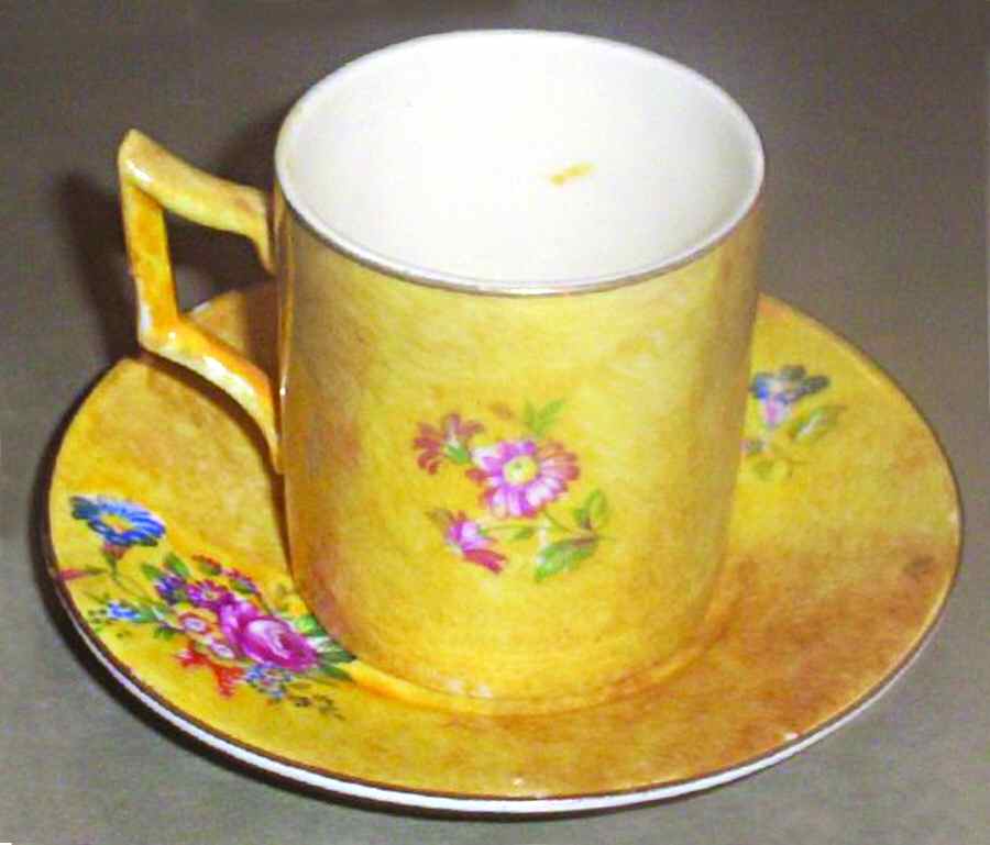 2851 Flat Cup & Saucer Set by James Kent (England)-1