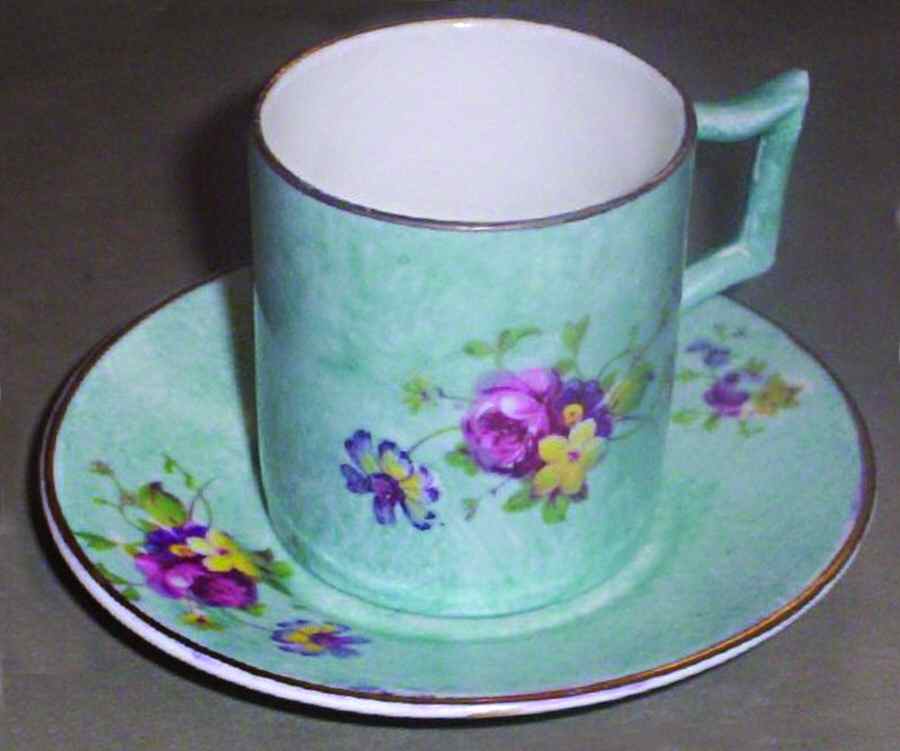 2850 Flat Cup & Saucer Set by James Kent (England)-1