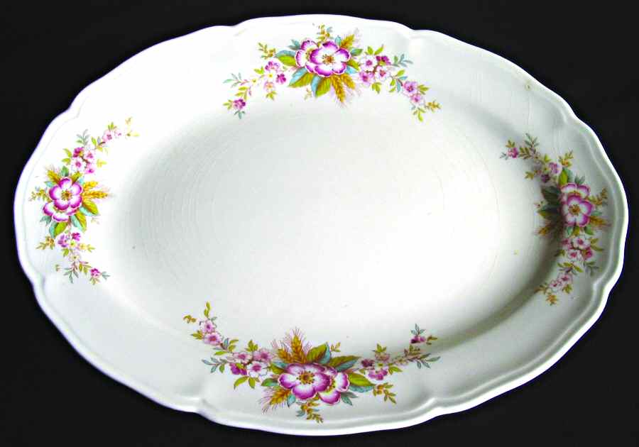 KNO855 12" Oval Serving Platter by Edwin Knowles-1