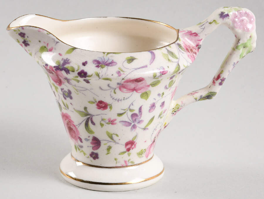 Chelsea Rose Creamer by James Kent (England)-1