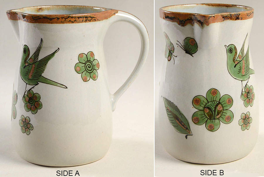 El Palomar Green 56 Oz Pitcher by Ken Edwards Pottery-1