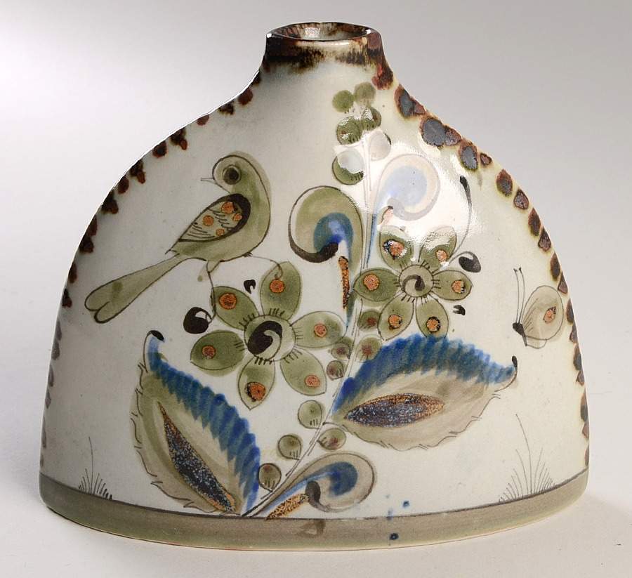 El Palomar Green 7" Vase by Ken Edwards Pottery-1