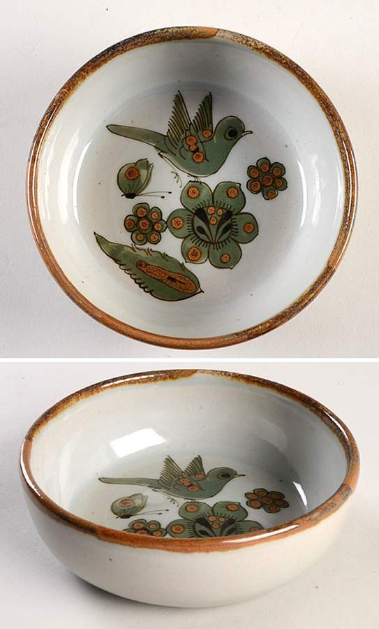 El Palomar Green Coupe Cereal Bowl by Ken Edwards Pottery-1