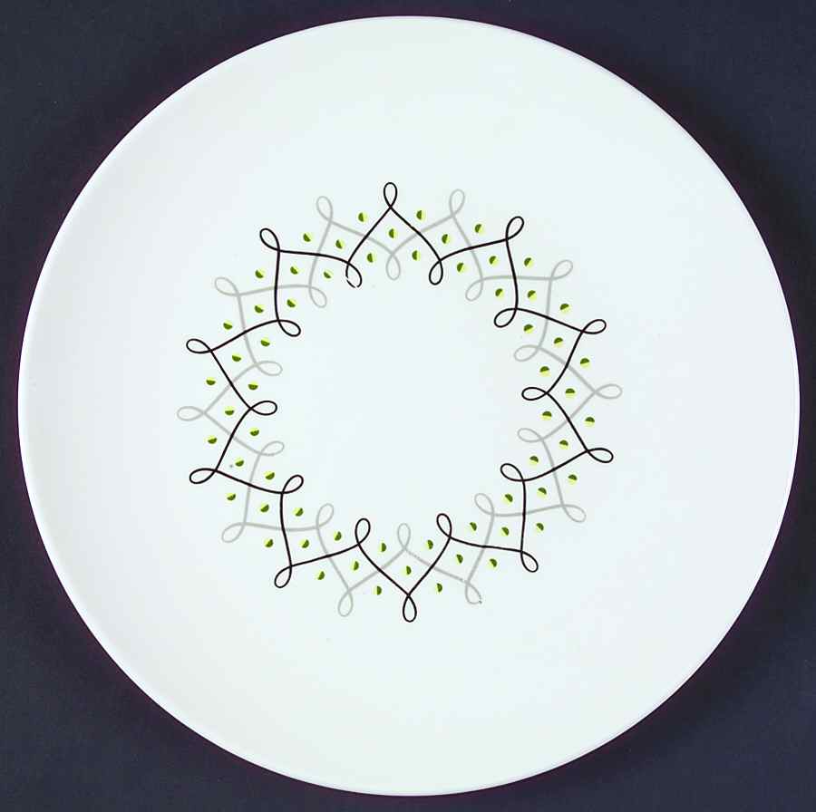Scroll Dinner Plate by Edwin Knowles-1