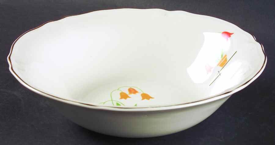 Flower Pots (Arcadia) 8" Round Vegetable Bowl by Edwin Knowles-1