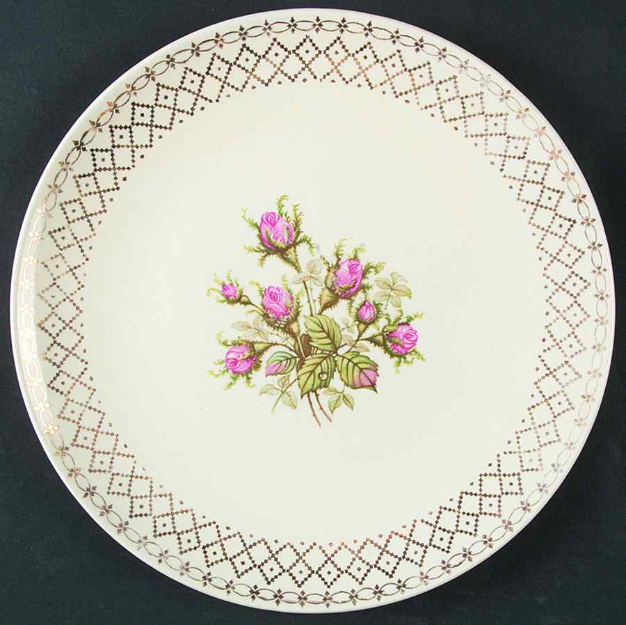 Moss Rose Dinner Plate by Edwin Knowles-1