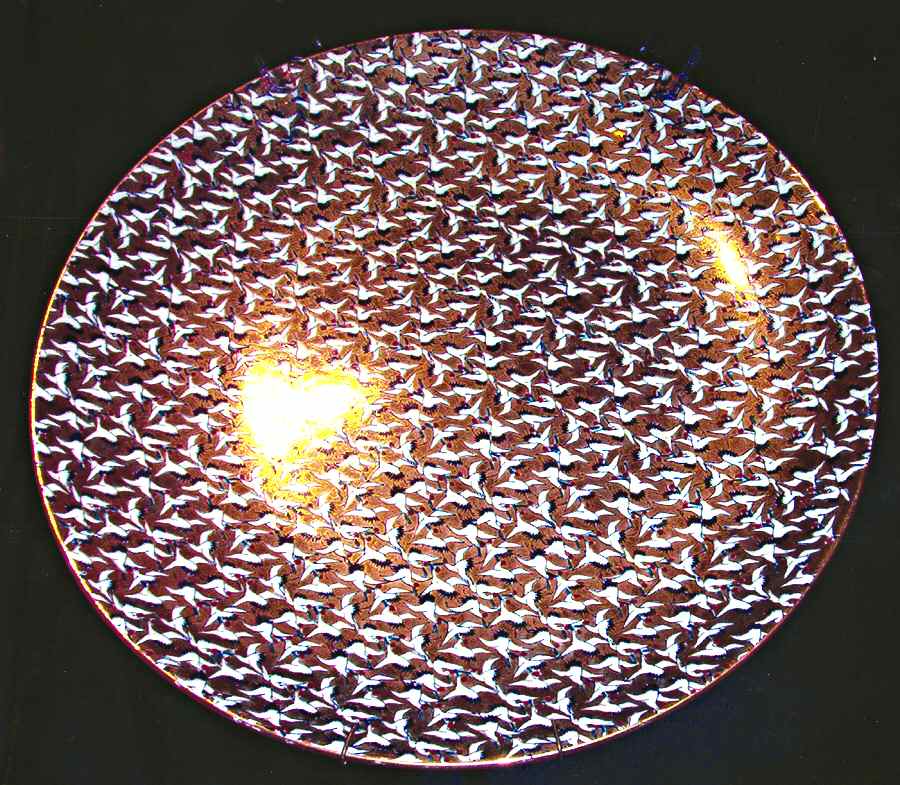 KUT210 16" Chop Plate (Round Platter) by Kutani-1