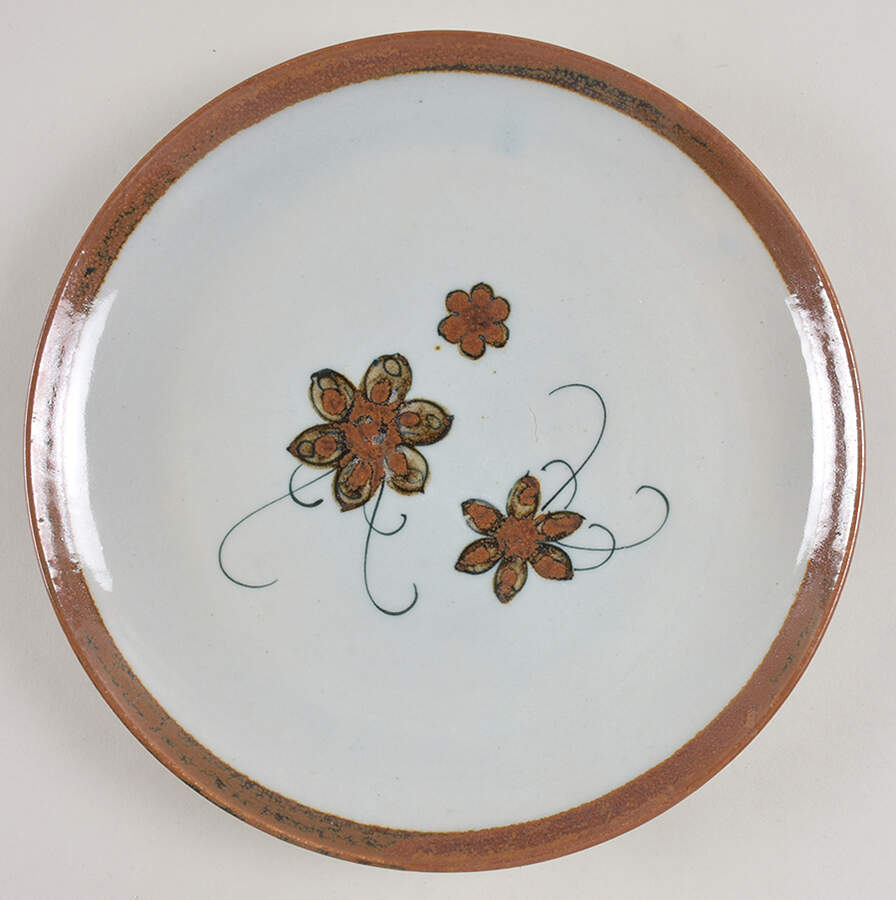 El Palomar Brown Dinner Plate by Ken Edwards Pottery-1