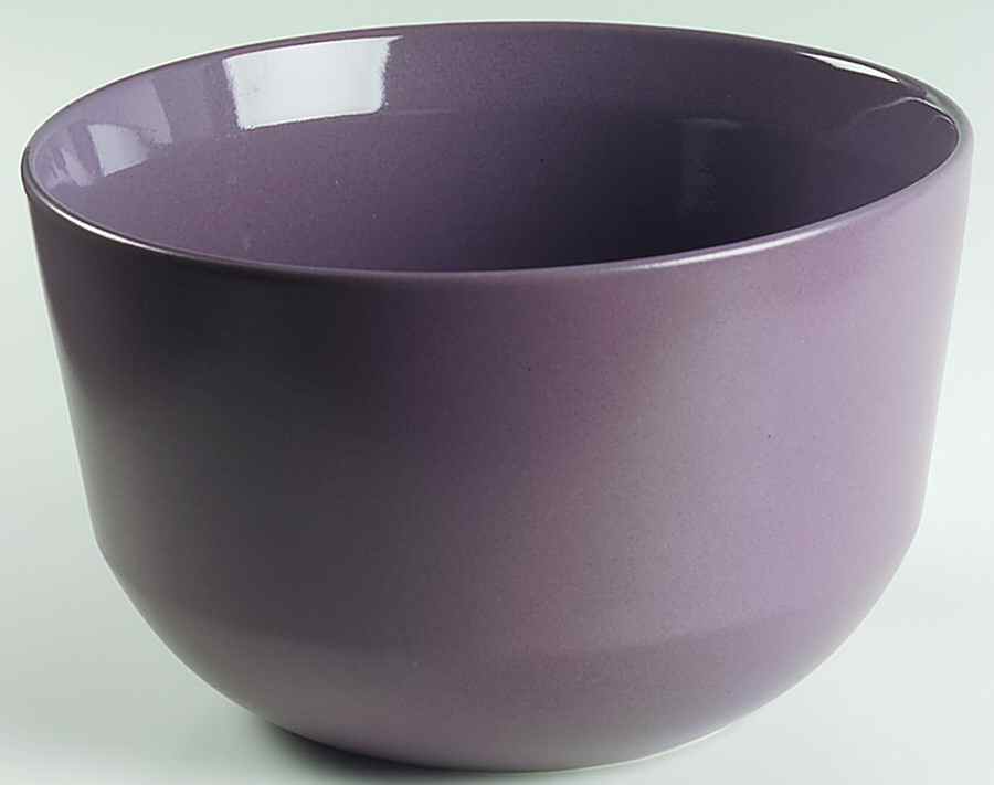 Take Out Squared Aubergine 9" Round Vegetable Bowl by Kenneth Cole Reaction-1