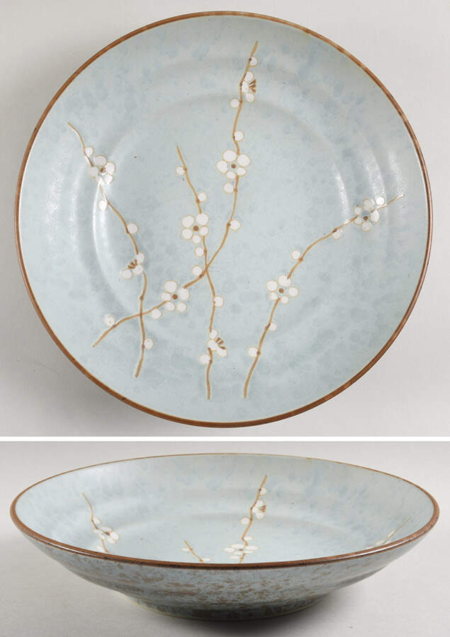 Cherry Blossom 11" Pasta Serving Bowl by Kafuh-1
