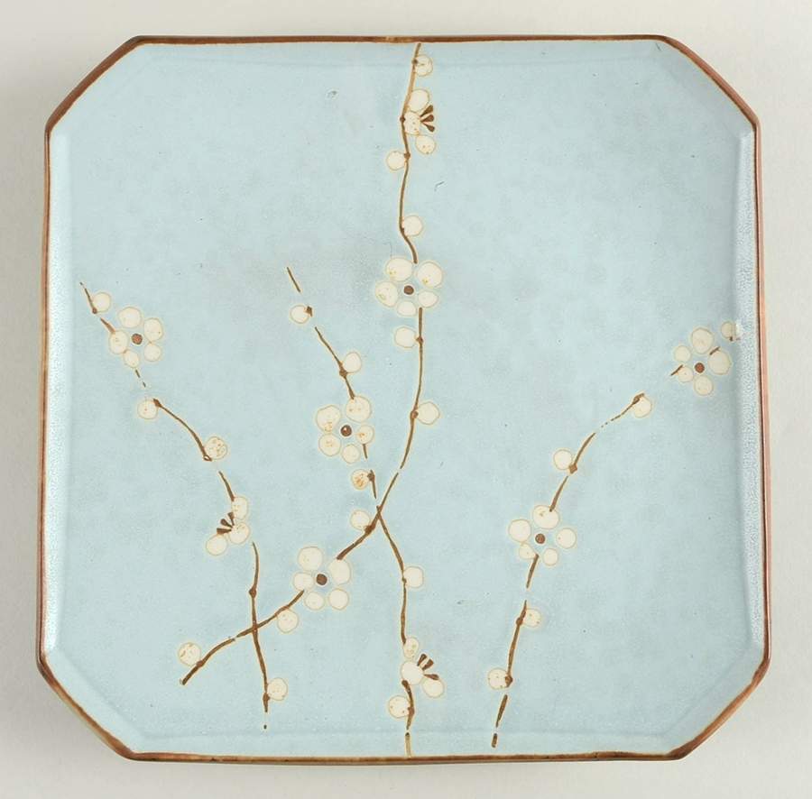 Cherry Blossom Square Dinner Plate by Kafuh-1