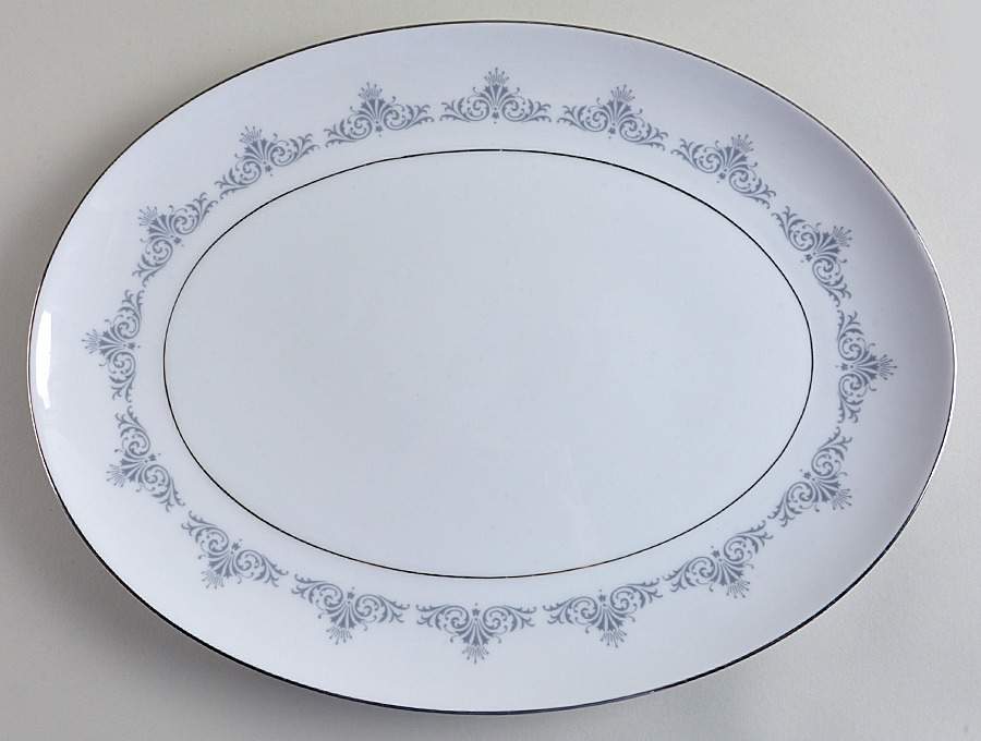 Arcadia 14" Oval Serving Platter by Kent (Japan)-1