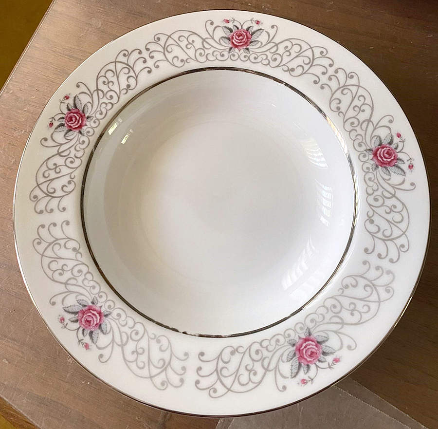 Forever Yours Rim Soup Bowl by Kent (Japan)-1