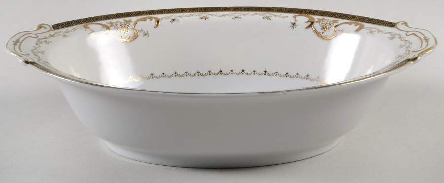 Orched 11" Oval Vegetable Bowl by Kutani-1