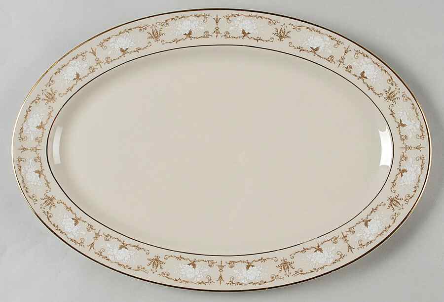 Brentwood Castle 13" Oval Serving Platter by Karilon-1