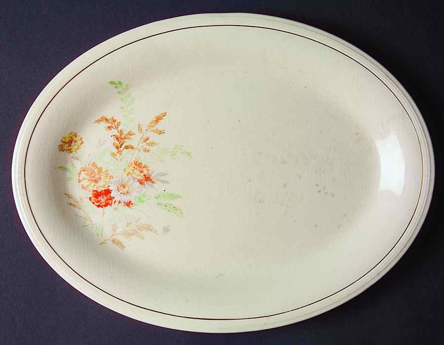 KNO906 13" Oval Serving Platter by Edwin Knowles-1