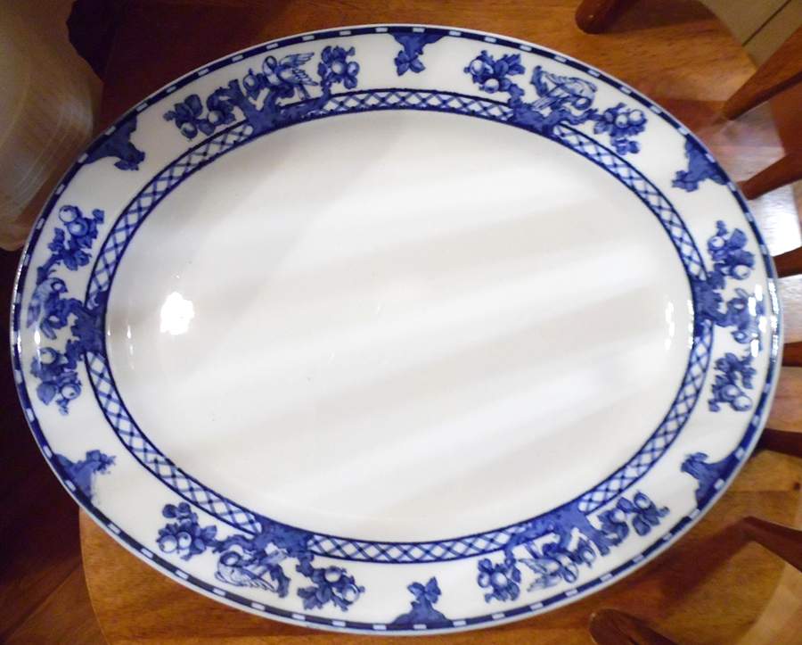 Reverley 16" Oval Serving Platter by Keeling & Co-1