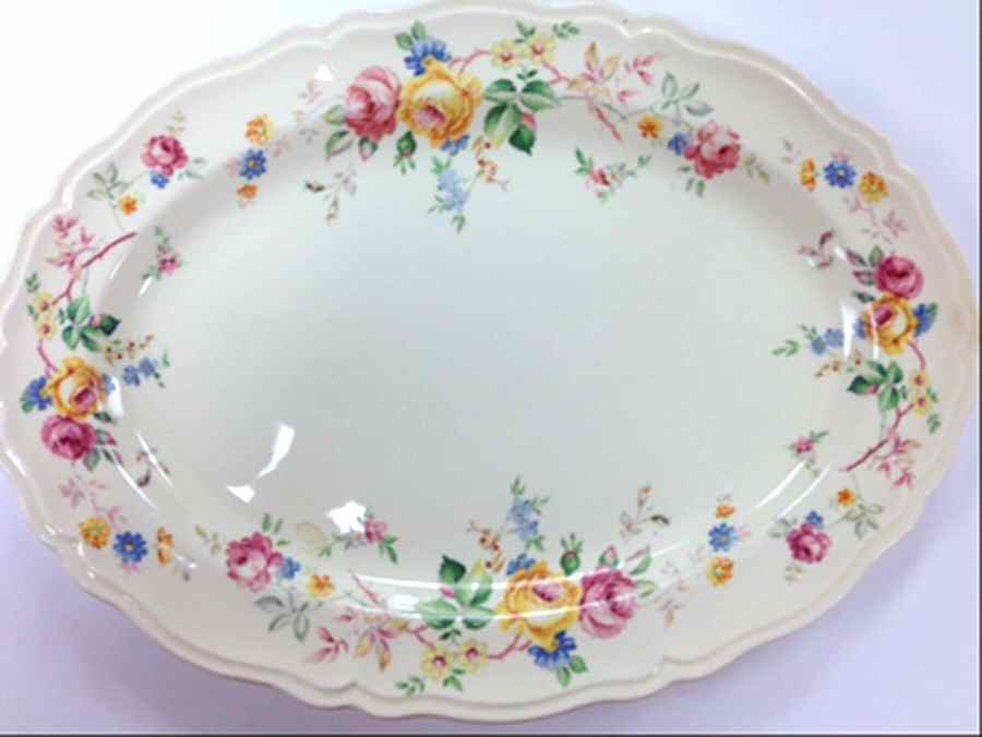 KNO920 11" Oval Serving Platter by Edwin Knowles-1
