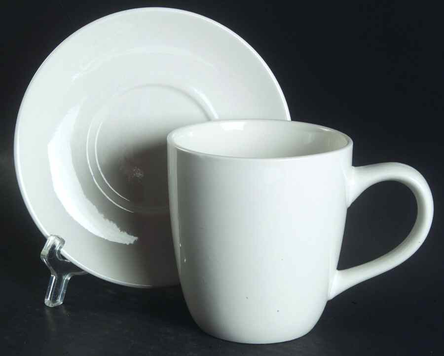 Maison White Mug & Saucer Set (Normal Mug) by Kennex Group (China)-1